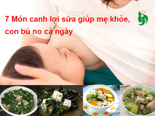 7 Món canh lợi sữa giúp mẹ khỏe, Không tăng cân, con bú no cả ngày