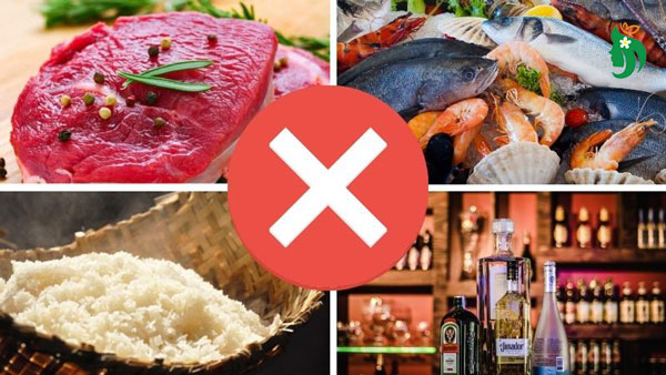 Thực phẩm nên tránh khi bị u xơ tử cung