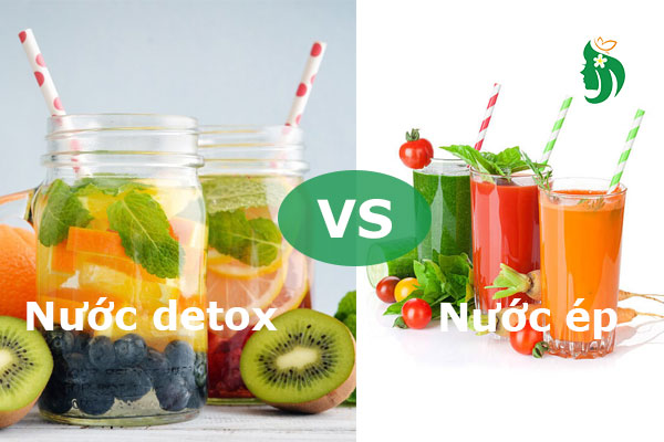 So sánh: Nước detox và nước ép