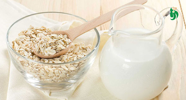 Mặt nạ yến mạch + sữa tươi – Làm dịu, giảm đỏ da